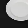 Vajilla Imitación Porcelana Melamina Plato Plano Redondo Blanco Plato para Frutas Plato para Verduras Restaurante Hotel Puede Personalizar Logo Fabricante Venta al por Mayor