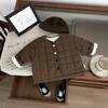 Chaqueta de Invierno Acolchada Estilo Coreano para Niño y Niña con Forro de Polar Ropa Engrosada con Relleno de Algodón Estilo Occidental para Bebé Todo Fósforo Cálido Ropa de Moda para Bebé