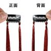 Amazon tinsel para el cabello caliente Láser dorado alambre metálico brillante extensión de cabello colorida sin costuras fábrica de origen