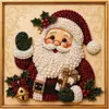 Pintura de Perlas de Papá Noel Navideño Transfronteriza DIY Pegatina de Perlas Hecha a Mano Pintura de Diamantes Navideños
