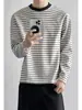 2026 HT26544 Longitud Extendida Talla Grande Cuello Redondo Rayas Mangas Largas Camiseta M-5X HT26891-Especial P16