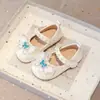 Zapatos Individuales Nuevos de Primavera 2025 para Niños Zapatos de Princesa para Niñas Zapatos Brillantes Zapatos de Rendimiento de Suela Blanda Zapatos de Cristal Ligeros