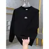 Nova blusa de moletom masculina de outono com gola redonda e mangas compridas, moderna e versátil, camiseta básica casual esportiva, moderna e estilosa para homens