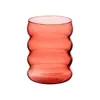 Taza de Vidrio de Borosilicato Alto, Taza de Agua de Vidrio para el Hogar Resistente a Altas Temperaturas, Taza para Leche y Café, Taza Circular Creativa de Oruga Colorida