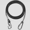 Cuerda de Acero Recubierta de Plástico Anti-Mordeduras Duradera para Perros Grandes, Tendedero Exterior y Herramienta para Secar Colchas