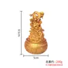 [Fábrica de Origem] Wu Cai Shen Guan Gong Tigela da Fortuna Ornamento Giratório de Liga - Deus da Riqueza Decoração para Casa, Presente de Inauguração e Casa Nova