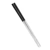 Hashis de Palha de Trigo Hashis de Aço Inoxidável 304 Estilo Coreano Hashis Coloridos Antiderrapantes e Resistentes a Mofo Utensílios de Mesa de Grau Alimentício para Adultos