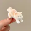 Pasador del Mismo Estilo de Zhao Lusi con Lindo Accesorio para el Cabello de Lazo Lateral, Flequillo y Pinza Lateral Pasador de Peluche Accesorio para el Cabello