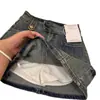 Falda de Mezclilla Elástica Talla Grande para Mujer Verano Chica Gordita Estilo Americano Retro Cintura Alta Adelgazante Cadera Falda Corta de Corte A