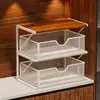Porta-Copos Rack de Armazenamento de Copos para Casa Mesa Porta-Copos de Vidro Copo de Água Rack de Armazenamento tipo Gaveta à Prova de Poeira Conjunto de Chá Porta-Copos de Chá