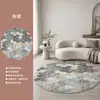 Tapete redondo, luxo de alta qualidade para sala de estar, escritório, quarto, cadeira de maquiagem, closet, tapete de cabeceira, tapete para piso de cadeira giratória, fácil de manter