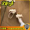 Pantufas fofas de urso engatinhando em desenho animado, com biqueira fechada, para mulheres, outono de 2026, novas pantufas meias fofas de desenho animado estilo Birkenstock