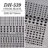 Pegatina Adhesiva para Uñas Transfronteriza Color Pequeño Amor Forma de Estrella Hueco Bronceado Plata Calcomanía de Decoración para Uñas