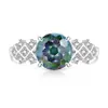 Transmisión en Vivo Fuegos Artificiales de Piedras Preciosas de Colores de Alta Venta Anillos Cortados con Diamantes de Alto Carbono Súper Brillantes, Anillos Padparadscha, Dropshipping de Tiktok