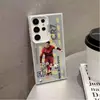 Elegante C. Funda de teléfono Samsung A55 de Ronaldo adecuada para Samsung Galaxy S25, Note20 europeo y americano, S26 de nicho