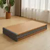 Tapete Tatami Dobrável Personalizável Colchão de Fibra de Coco Estilo Japonês Tapete de Chão Espessado Tapete de Rattan Dobrável Feito Sob Medida