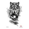Nuevo Sticker de Tatuaje Impermeable Tatuaje Tótem Americano Sticker de Tatuaje Astronauta Lobo Tigre Muerte Impermeable A Prueba de Sudor