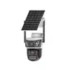 Câmera Domo Solar Popular Transfronteiriça para Exterior com Alimentação Solar 4G, Lente Dupla, Visão Noturna e Cor Completa