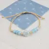 Pulsera de cerámica de Jingdezhen, nueva y que no se decolora, para estudiantes mujeres, pulsera de cuentas de estilo antiguo, pulsera de cerámica fresca y moderna