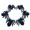 Araña de Simulación comercio exterior transfronterizo Halloween juguete de plástico Accesorios de decoración DIY Araña Negra