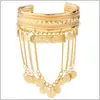 Moda Retro Étnico Ropa de Baile Accesorios Pulsera Abierta Ajustable Pulsera Pendientes Pendientes Largos Accesorios