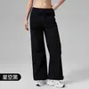 Pantalones Cargo Rectos Holgados Adelgazantes para Mujer Otoño 2026 con Bolsillos para Uso Casual al Aire Libre Fitness Pantalones de Pierna Ancha