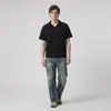 Camisa polo de manga curta com gola para homens, camiseta de verão de marca da moda, corte slim estilo coreano, top camiseta versátil novo da moda 2026