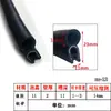 Tira de Aço em Forma de U com Espuma Superior e Tira de Vedação Lateral de Espuma, Gabinete de Controle Elétrico à Prova de Poeira, Caixa Elétrica, Gabinete, Tira de Borracha para Porta de Carro, Resistente a Altas Temperaturas