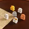 Gatito con Cara de Flor Decoración de Escritorio para Coche Adorno Accesorios DIY Llavero Colgante para Bolsa Accesorios Tridimensionales de Resina