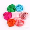 Flores de Capullos de Rosa Tridimensionales de 5 cm Transfronterizos Capullos de Flor de Rosa de Cinta de 2.5 cm Accesorios para Ramo DIY Flores