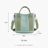 Nova bolsa de lona transfronteiriça, leve e de grande capacidade, bolsa de ombro e transversal, bolsa casual para o dia a dia para mulheres, atacado e feita sob medida
