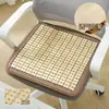 Cojín Transpirable para Silla de Oficina, Almohadilla Larga para Sentarse, Esterilla Refrigerante de Verano para Coche, Esterilla de Bambú, Cojín de Asiento de Verano para Mahjong