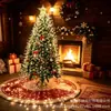 Tira de luces de fuegos artificiales para coleta al por mayor transfronteriza, cadena de luces decorativa circular para árbol de Navidad con estrella superior, luz para árbol de jardín exterior