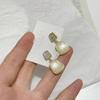 Novos Brincos Olho de Gato Elegantes da Moda da Internet Celebridade Personalizados Femininos Coreanos Exagerados com Diamante Agulha de Prata s925