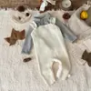 Macacão de bebê de tricô 100% algodão macacão de bebê Classe A roupas de bebê outono e inverno macacão de bebê unissex