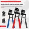 Alicate de perfuração dobrável multifuncional metal aço inoxidável ferro espaço em branco para entalhe plástico PVC papelão etiqueta perfurador redondo.