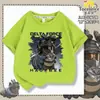 2026 Novo Modelo Infantil Divertido Força Delta Dragão Inseto Abstrato Algodão Puro Meninos Descolado Casual Camiseta de Manga Curta