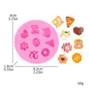 Comida-Temática Gato Donut Pan Squishy Juguete Molde de Silicona Juguete Squishy Molde de Pastel Herramienta para Hornear