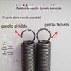 Mola de tensão pontual com gancho mola de tensão do forno a vapor diâmetro do fio 2,5 mm diâmetro externo 15 comprimento 45-500