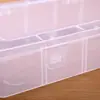 Caja de Plástico Vacía de 15 Compartimentos con Tapa para Exhibir Joyería, Componentes y Organizar Teléfonos Móviles, Caja de Almacenamiento para Ferias Comerciales