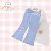 Pantalones acampanados nuevos de primavera y otoño para niños, casuales, tendencia de moda, lindos pantalones de dibujos animados para niña bebé, versátiles y modernos