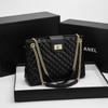 2024 Início do Outono Nova Bolsa de Ombro Pequena Fragrância Grande Capacidade Transversal Bolsa Corrente Diamante Comércio Exterior Transfronteiriço Fonte ao Vivo