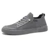 Tênis Slip-On Masculino 2026 Nova Coleção Primavera/Verão Malha Respirável Fly-Knit Casual Sola Plana Confortável Tênis Masculino