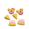 Pastel de Donut de Queso pegamento de crema funda de teléfono diy accesorios de resina de belleza pasador cuerda para el pelo material de accesorios para el cabello