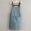 Novo Avental Impermeável Moda Estilo Coreano Cozinha Doméstica Cozimento Trabalho Extensivo Estampa LOGOTIPO Aventais Publicitários para Homens e Mulheres