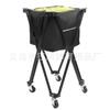Carrito de tenis plegable, portátil, de aleación de aluminio, con estructura móvil, para recoger y entrenar.