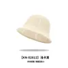 Novo Chapéu Bucket de Tricô Feminino Estilo Coreano Moda Casual Chapéu de Trama Dobrável Chapéu de Sol de Aba Larga Afina o Rosto