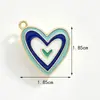 Fabricante de accesorios de joyería con forma de corazón, al por mayor en stock, joyería DIY hecha a mano de aleación, fábrica de accesorios de joyería DIY de goteo de aceite