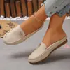 2026 Primavera/Verano Nuevo Estilo Mocasines de Comercio Exterior Zapatos Planos sin Cordones Talla Grande Europea y Americana Pantuflas de Punta Cerrada para Mujer