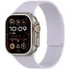 Adecuado para Apple Watch Ultra9876543210 Generación Se Correa de Reloj de Silicona Suave Magnética con Textura de Grano